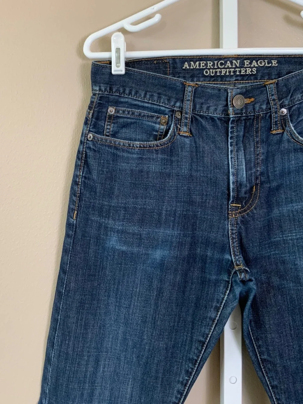 American Eagle Distressed Wash Slim Jeans